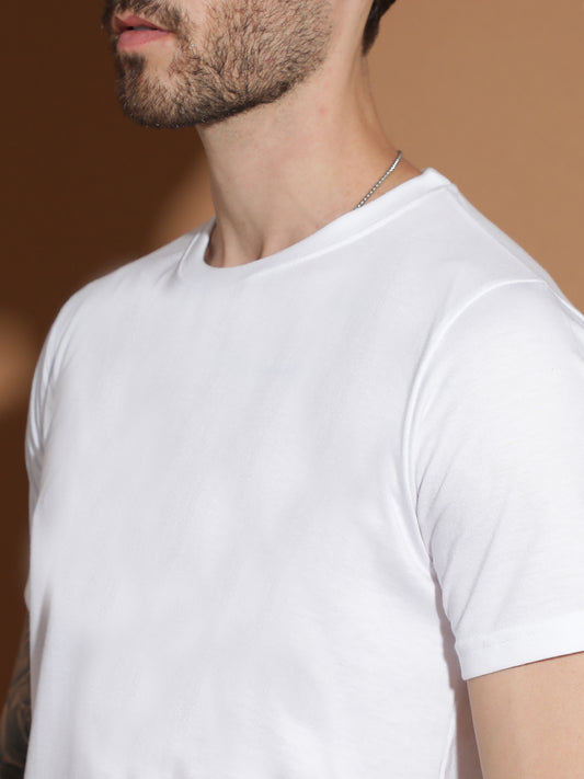 Single Jersey Round Neck Regular Fit Half Sleeve Casual T-Shirt