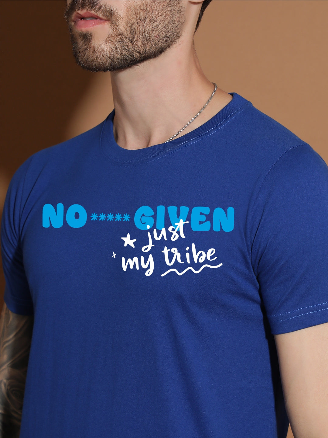 Breezer Tribe Cotton Single Jersey Printed Men’s Casual T-Shirt | Round Neck, Half Sleeves