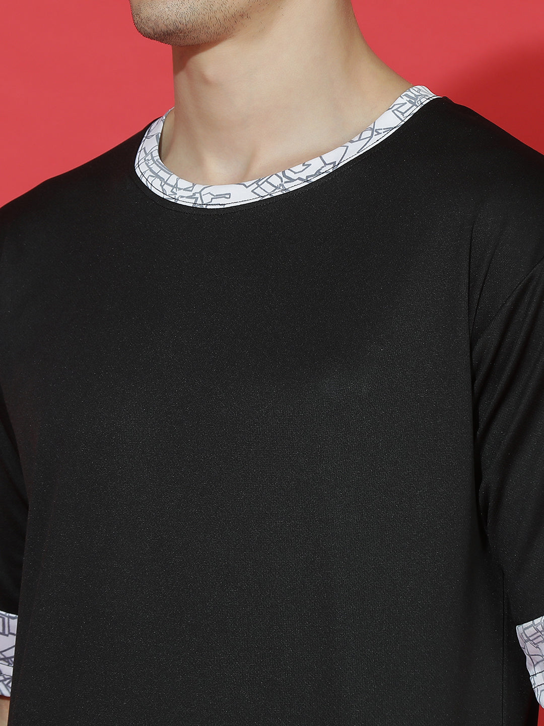 Single Jersey Oversized Round Neck Drop Shoulder Casual T-Shirt