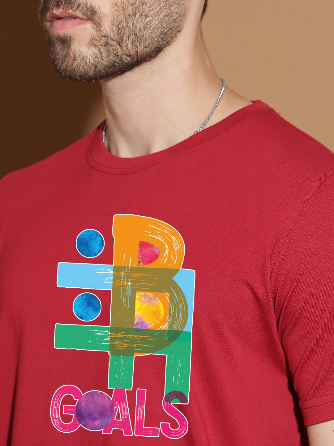 Breezer Tribe Round Neck Cotton T-Shirt for Men | Regular Fit, Half Sleeves, Casual Printed Style