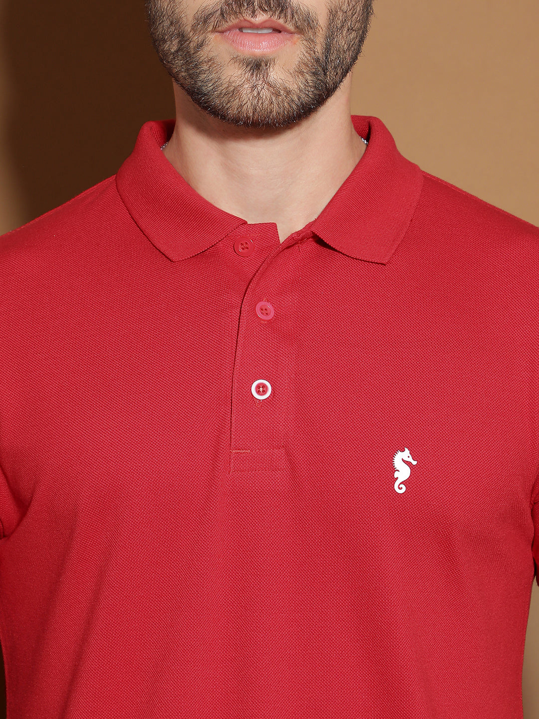 Polo Neck Half Sleeve Casual T-Shirt