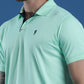Dryfit Textured Structured Polo Neck Half Sleeve Casual T-Shirt