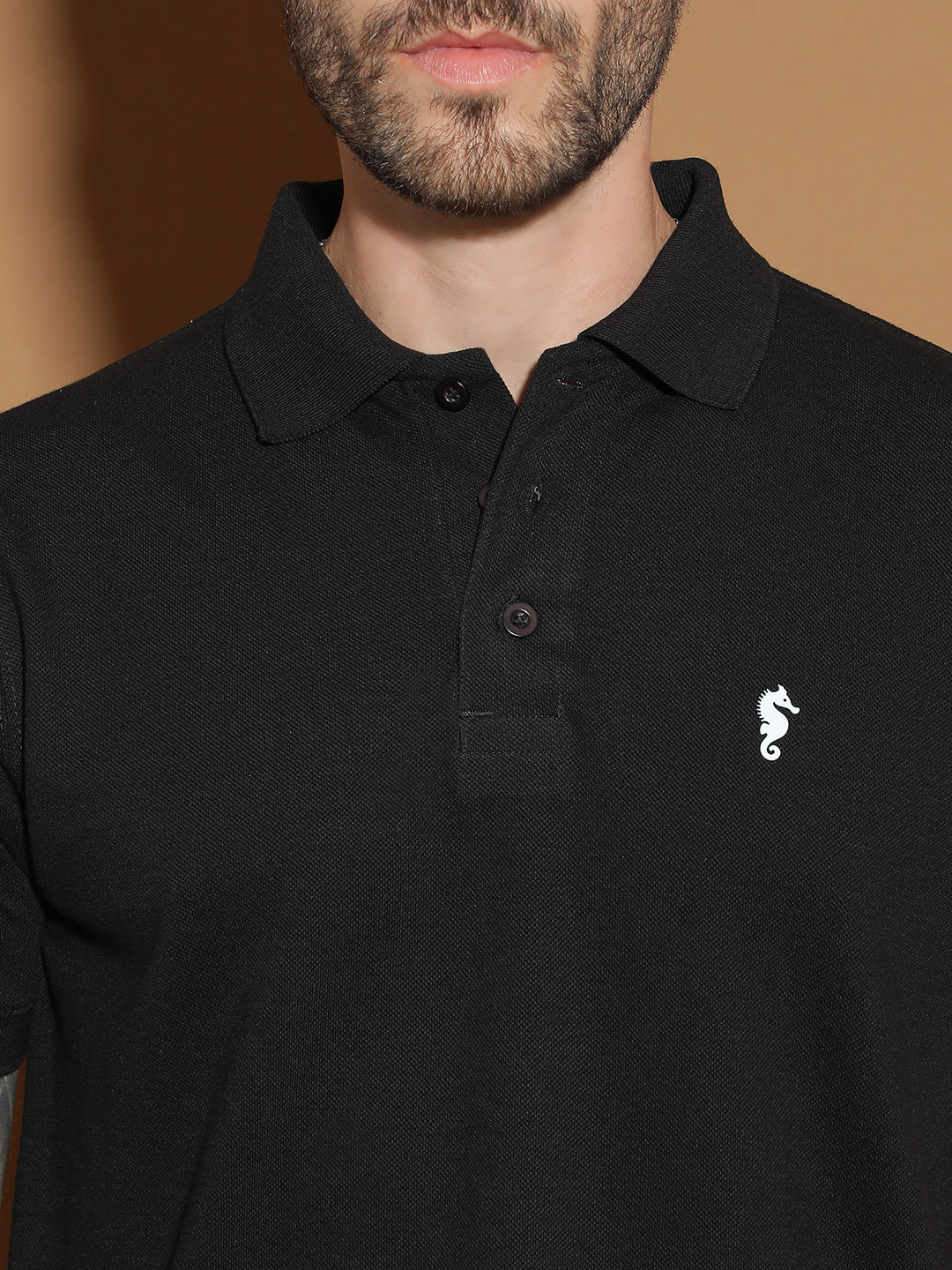 Polo Neck Half Sleeve Casual T-Shirt