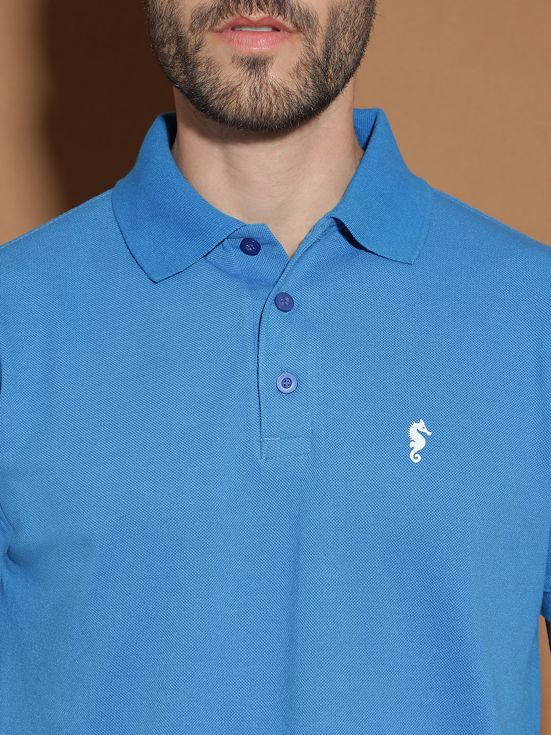 Polo Neck Half Sleeve Casual T-Shirt