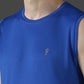 Polyester Sleeveless Slim Fit Round Neck Gym T-Shirt
