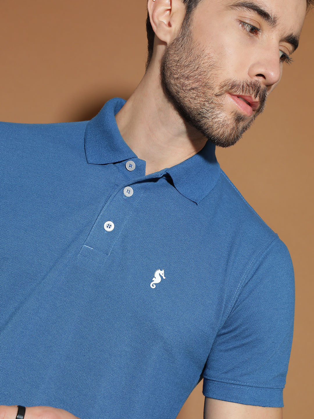 Polo Neck Half Sleeve Casual T-Shirt