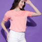 Round Neck Regular Fit Half Sleeve Crop Top T-shirt