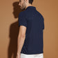 Dryfit Polyester Jacquard Textured Polo Neck Half Sleeve T-Shirt