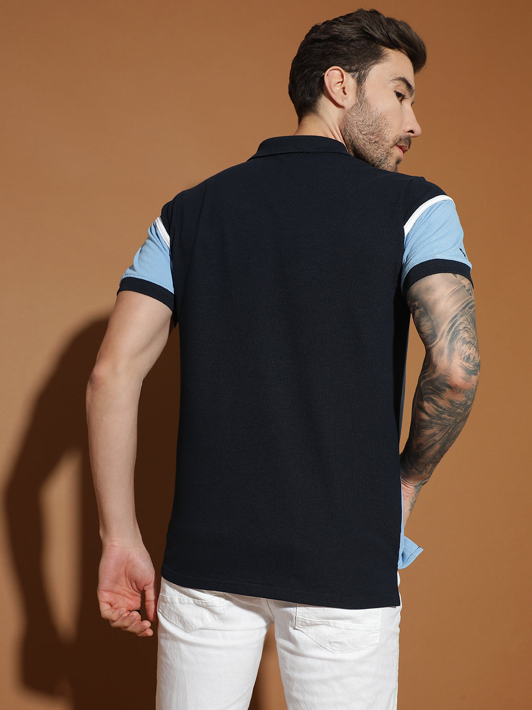 Polo Neck Half Sleeve Casual T-Shirt