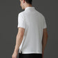 Dryfit Micro Polyester Textured Polo Neck Slim Fit Half Sleeve T-Shirt