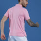Dryfit Textured Structured Polo Neck Half Sleeve Casual T-Shirt