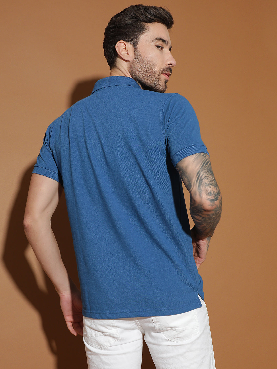 Polo Neck Half Sleeve Casual T-Shirt