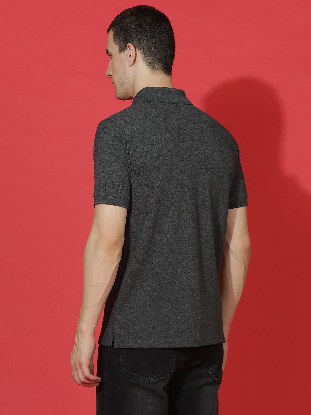 Polo Neck Half Sleeve Casual T-Shirt