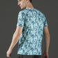 Single Jersey Round Neck Slim Fit Printed Half Sleeve T-Shirt