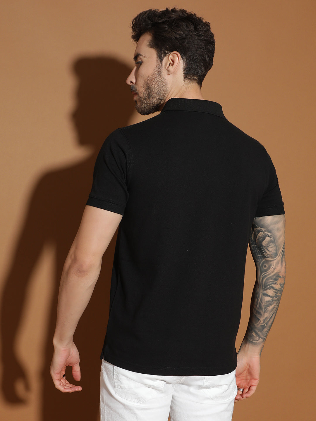 Polo Neck Half Sleeve Casual T-Shirt