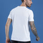 Polyester Jacquard Textured Round Neck Slim Fit Half Sleeve T-Shirt
