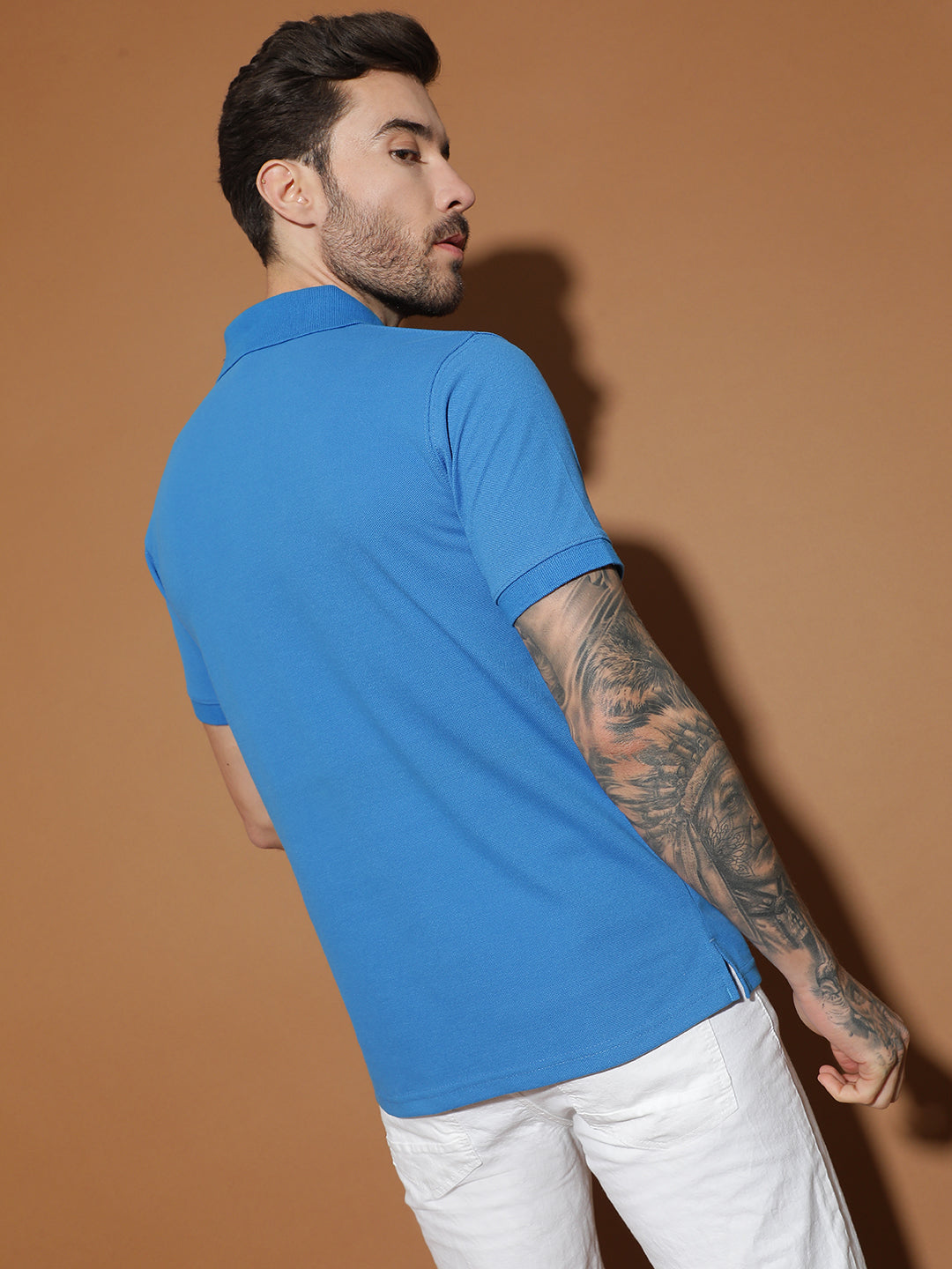 Polo Neck Half Sleeve Casual T-Shirt