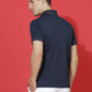 Dryfit Micro Polyester Textured Polo Neck Slim Fit Half Sleeve T-Shirt