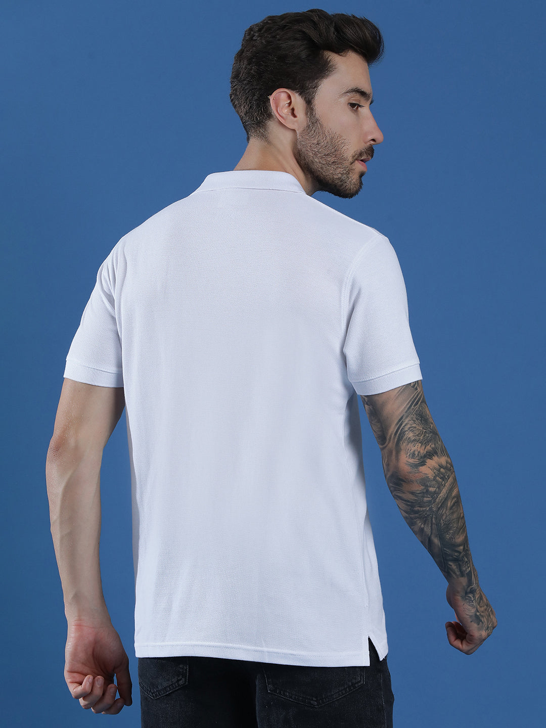 Polo Neck Half Sleeve Casual T-Shirt