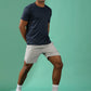 Polyester Lycra Jacquard Textured Round Neck Slim Fit Half Sleeve T-Shirt
