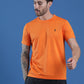 Slim Fit Half Sleeve Round Neck T-Shirt