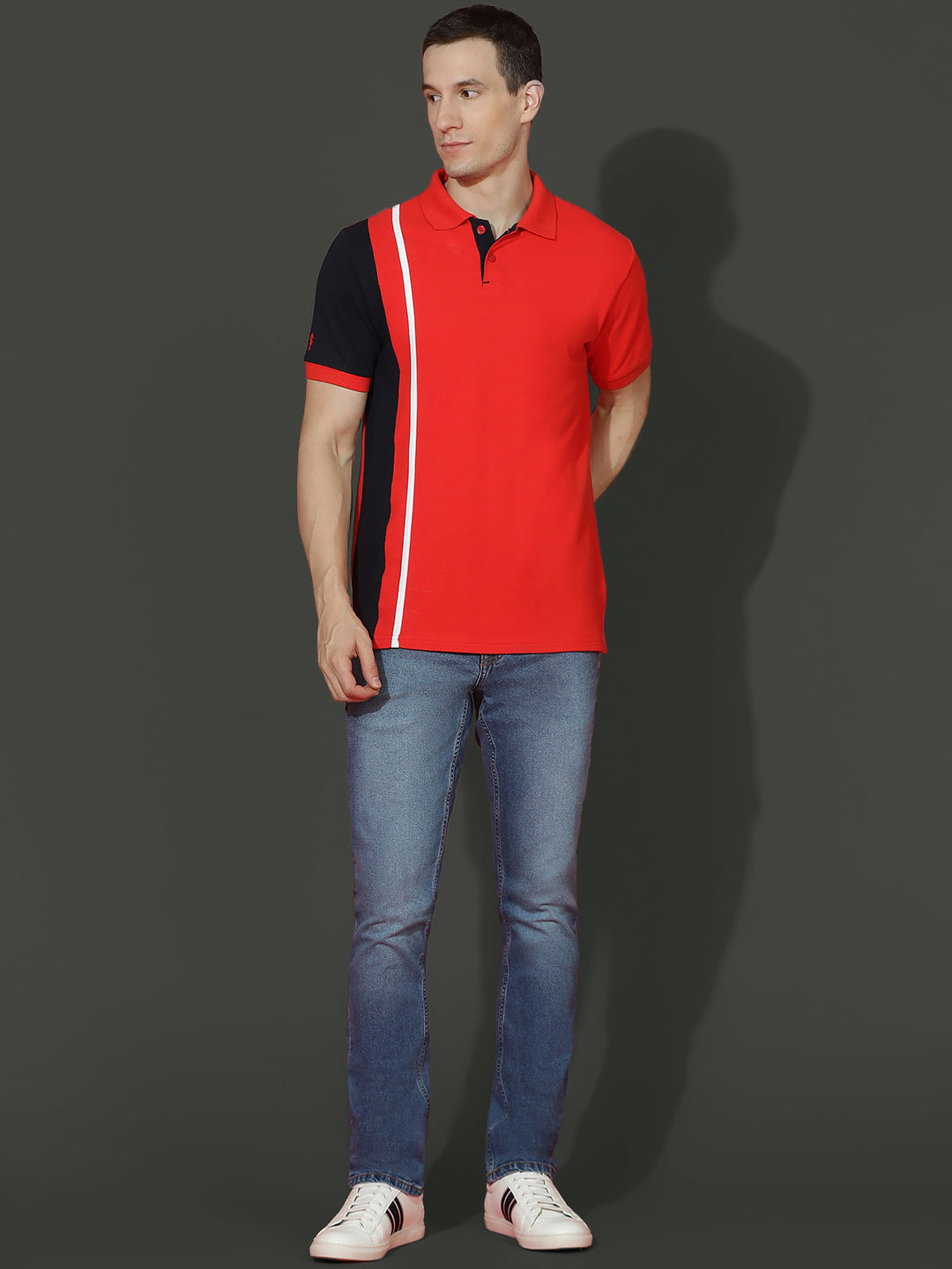 Polo Neck Half Sleeve Casual T-Shirt