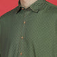 Denim Regular Fit Full Sleeve Cutaway Collar Casual Shirt