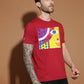 Breezer Tribe Cotton Printed Casual T-Shirt for Men | Round Neck, Half Sleeves, Regular Fit
