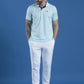Dryfit Textured Structured Polo Neck Half Sleeve Casual T-Shirt