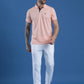 Dryfit Textured Structured Polo Neck Half Sleeve Casual T-Shirt