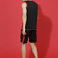 Sleeveless Round Neck Sweat Absorbing Slim Fit Co-Ord Set
