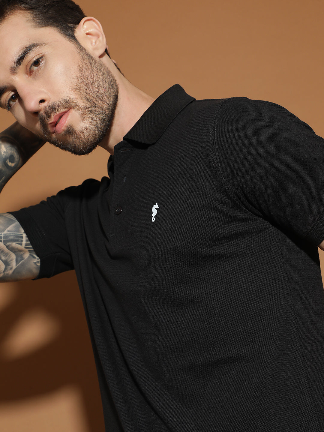Polo Neck Half Sleeve Casual T-Shirt