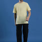 Single Jersey Oversized Round Neck Drop Shoulder Half Sleeve T-Shirt