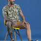 Single Jersey Round Neck Slim Fit Printed Half Sleeve T-Shirt