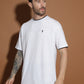 Single Jersey Oversized Round Neck Drop Shoulder Half Sleeve Casual T-Shirt