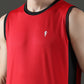 Sleeveless Round Neck Sweat Absorbing Slim Fit Co-Ord Set