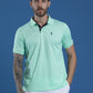 Dryfit Textured Structured Polo Neck Half Sleeve Casual T-Shirt