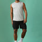 Sleeveless Sweat-Absorbing Gym Co-Ord Set with Pockets.