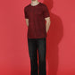 Single Jersey Round Neck Slim Fit Printed Half Sleeve T-Shirt