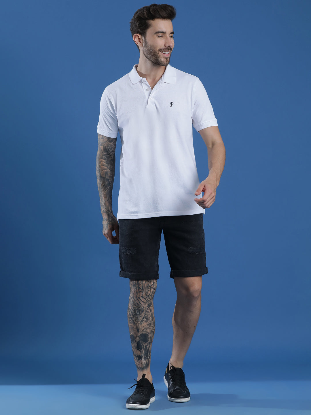 Polo Neck Half Sleeve Casual T-Shirt