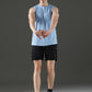 Polyester Sleeveless Slim Fit Round Neck Gym T-Shirt