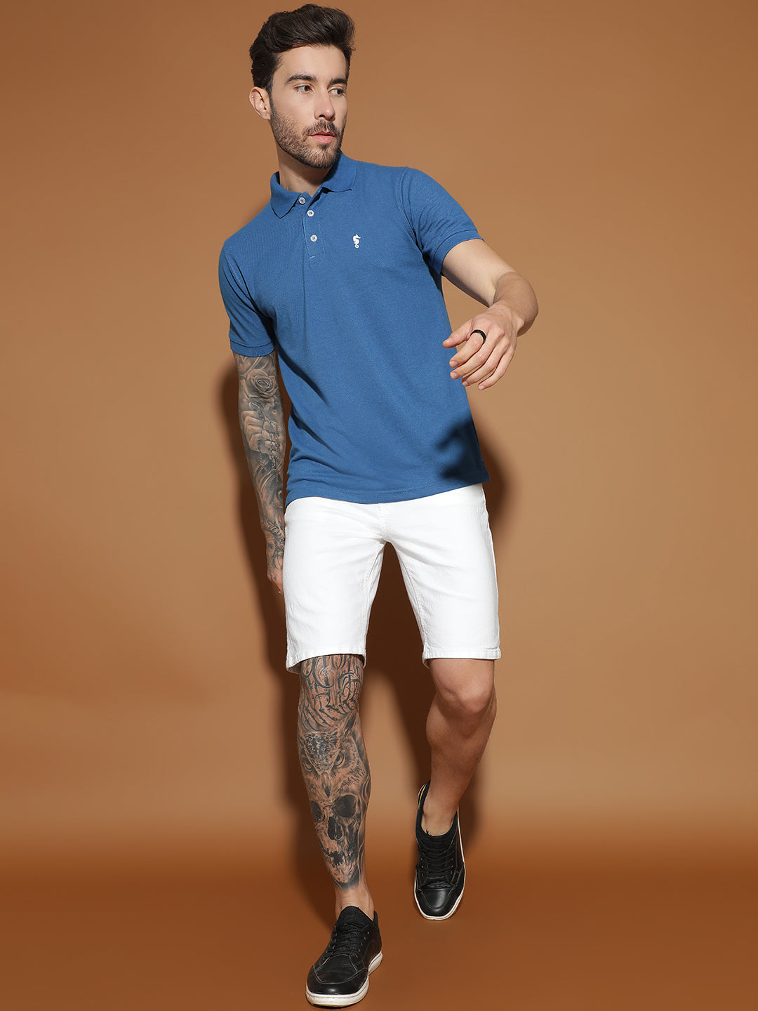 Polo Neck Half Sleeve Casual T-Shirt