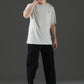 Single Jersey Oversized Round Neck Drop Shoulder Half Sleeve T-Shirt