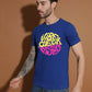 Breezer Tribe White Round Neck Cotton T-Shirt for Men | Regular Fit, Half Sleeves, Casual Printed Style