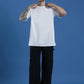 Single Jersey Oversized Round Neck Drop Shoulder Half Sleeve T-Shirt