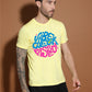 Breezer Tribe White Round Neck Cotton T-Shirt for Men | Regular Fit, Half Sleeves, Casual Printed Style