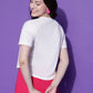Round Neck Regular Fit Half Sleeve Crop Top T-shirt