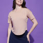 Round Neck Regular Fit Half Sleeve Crop Top T-shirt