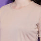 Round Neck Regular Fit Half Sleeve Crop Top T-shirt