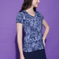 Printed Dryfit Top Half Sleeve Regular Fit T-Shirt